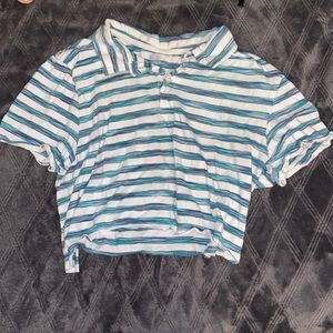 loose cropped striped old navy top